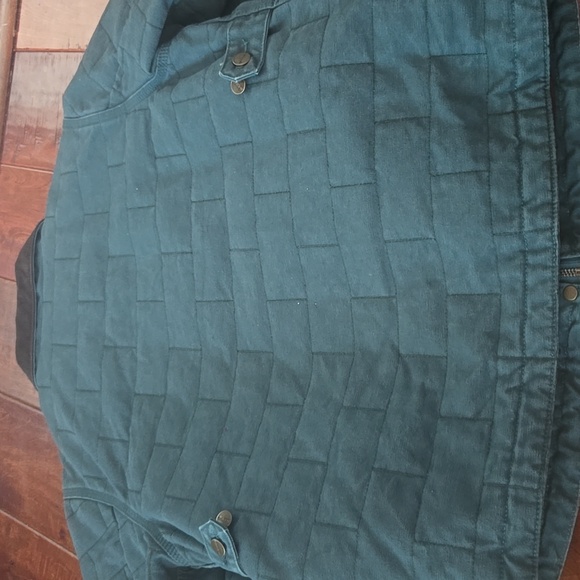 Vintage Carhartt Women's Quilted Canvas Chore Barn Jacket Aqua, Size Med - Picture 4 of 4